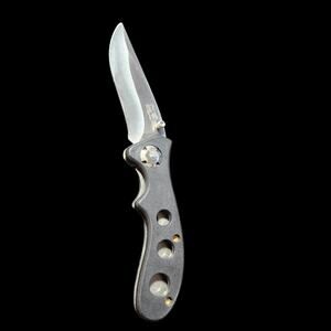 Frost Cutlery Folding Knife Stainless Steel Blade Black Handle Pocket